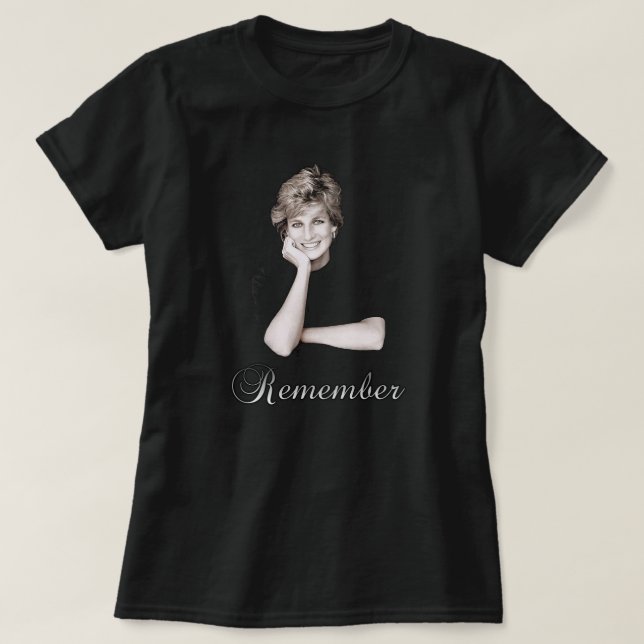 Camiseta Lembre-se da Princesa Diana (Frente do Design)