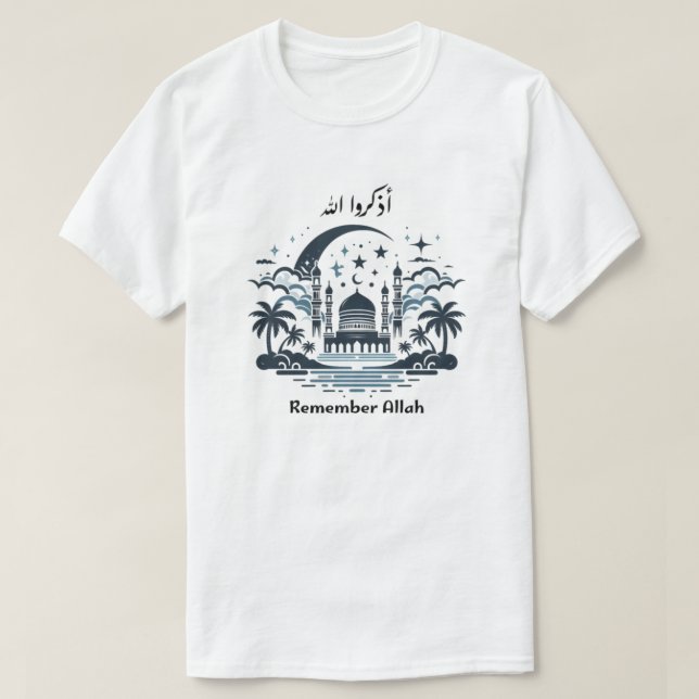 Camiseta Lembre-se de Alá (Frente do Design)