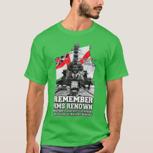 Camiseta LEMBRE-SE de HMS Renown Royal Marinho Veterans