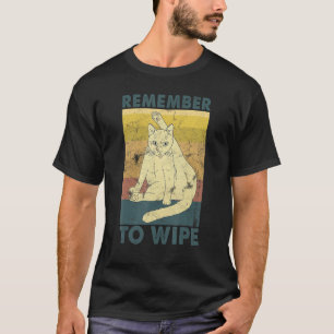 Camiseta Lembre-Se De Limpar O Licenciamento De Gatos