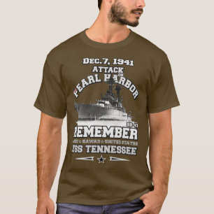 Camiseta LEMBRE-SE de Pearl Harbor BB43 USS Tennessee