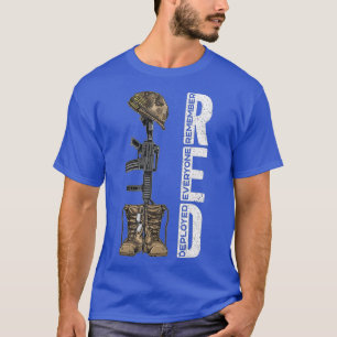 Camiseta Lembre-se de todos os veteranos implantados no RED