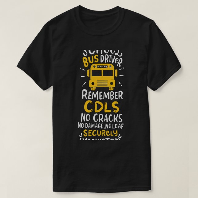 Camiseta Lembre-se do CDLS sem rachaduras Sem Danos Sem Fug (Frente do Design)