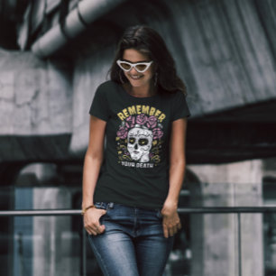Camiseta Lembre-se do dia do crânio dos mortos
