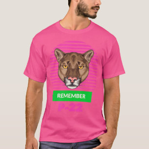 Camiseta Lembre-se do P-22 Los Angeles La Mountain Lion P22