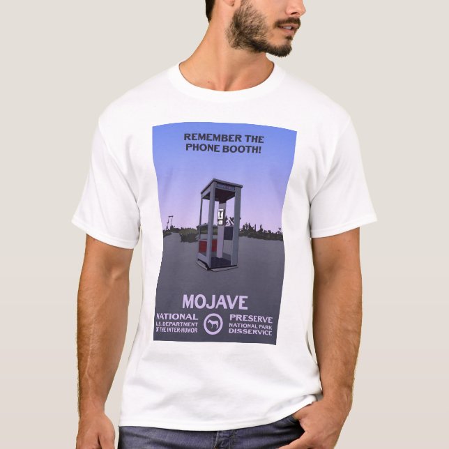 Camiseta Lembre-se do telefone Booth! - Mojave National Pre (Frente)