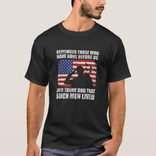 Camiseta Lembre-Se Dos Que Foram Antes Do Exército American