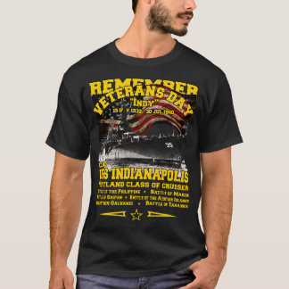 Camiseta LEMBRE-SE DOS USS Indianapolis CLCA35 Cruiser