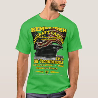 Camiseta LEMBREM-SE da USS Ticonpeta CV14 porta-aviões