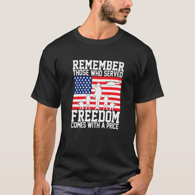 Camiseta Lembrem-se daqueles que serviram à liberdade vêm c (Frente)