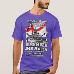 Camiseta LEMBREM-SE DE HMS ANSON British Battleship