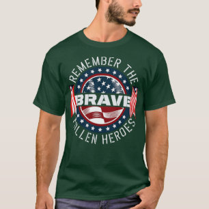 Camiseta Lembrem-Se Do Corajoso Dia De Memória Dos Heróis F