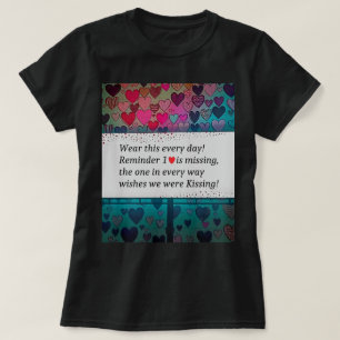 Camiseta Lembrete 1 Coração está Faltando
