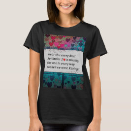 Camiseta Lembrete 1 Coração está Faltando