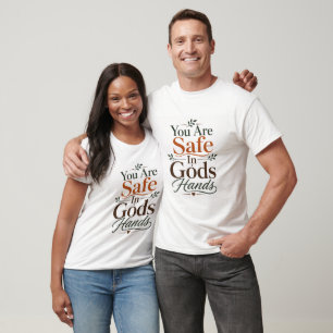 Camiseta Lembrete das Escrituras: Você Está Seguro nas Mãos