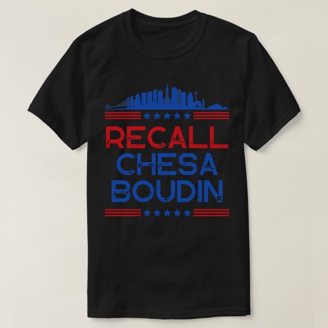 Camiseta Lembrete de Chesa Boudin San Francisco Distrito At (Frente do Design)