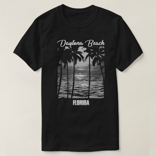 Camiseta Lembrete de Daytona Beach Souvenir Florida (Frente do Design)