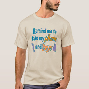 Camiseta Lembrete de Esquecimento Divertido TDAH Desatento