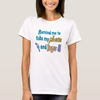 Camiseta Lembrete de Esquecimento Divertido TDAH Desatento