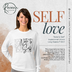 Camiseta "Lembrete para Si Mesmo" Inspirador Manga Longa Un