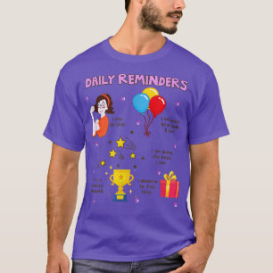 Camiseta Lembretes diários sobre o Docinho Bestis melhores