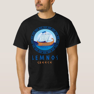 Camiseta Lemnos, Grécia de Design de navio grego