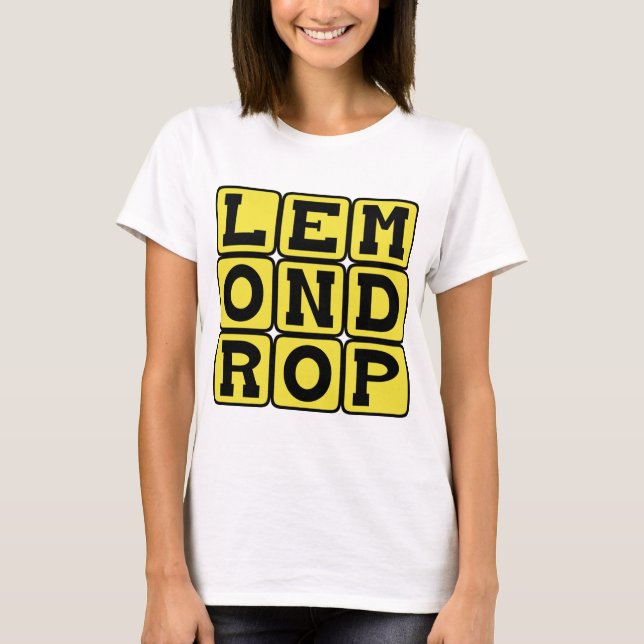 Camiseta Lemon Drop, Coquetel Zesty (Frente)