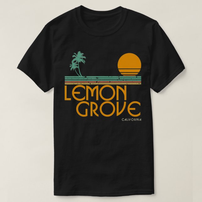 Camiseta Lemon Grove California (Frente do Design)