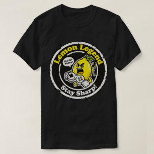 Camiseta "Lemon Legend" Comida de Jogos Trocadilho Gráfico 