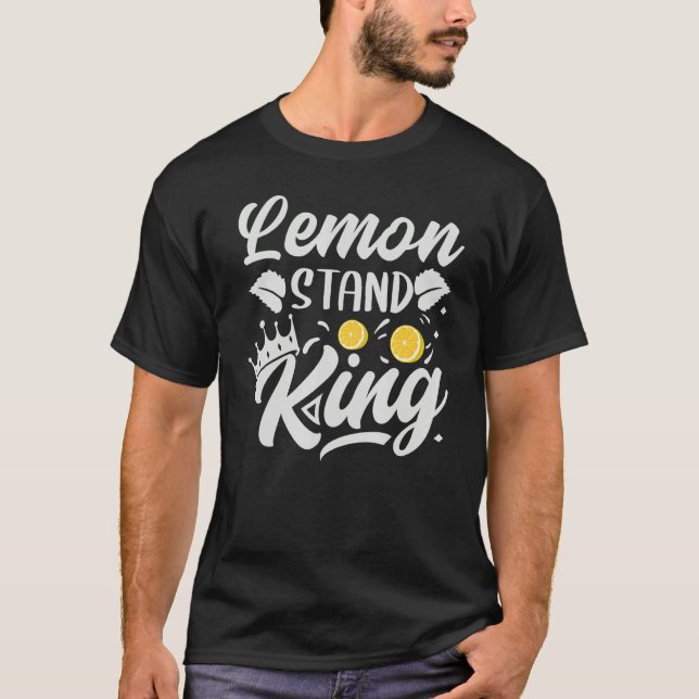 Camiseta Lemon Stand King  Lemonade Summer  Son  Nephew (Frente)