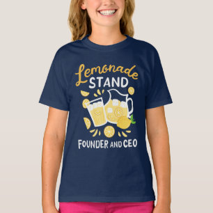 Camiseta Lemonade, fundador do CEO das pequenas empresas