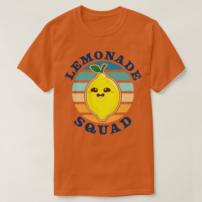 Camiseta Lemonade Squad Engraçado Lemonade Stand Summer (Frente do Design)