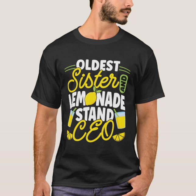 Camiseta Lemonade Stand Antiga Irmã Lemonade Stand Ceo (Frente)
