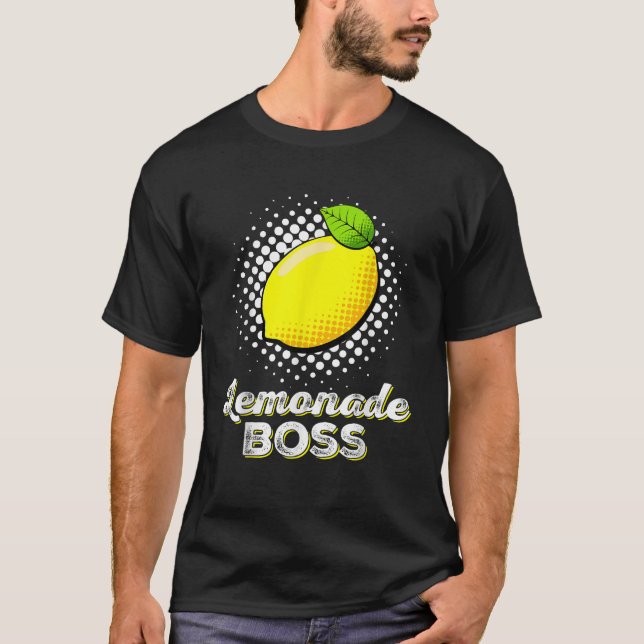 Camiseta Lemonade Stand Boss e Crew Lemon Juice Summer G (Frente)