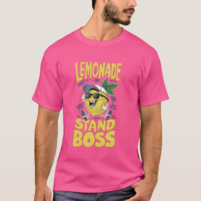 Camiseta Lemonade Stand Boss Kids Lemonade Stand Juice Gift (Frente)