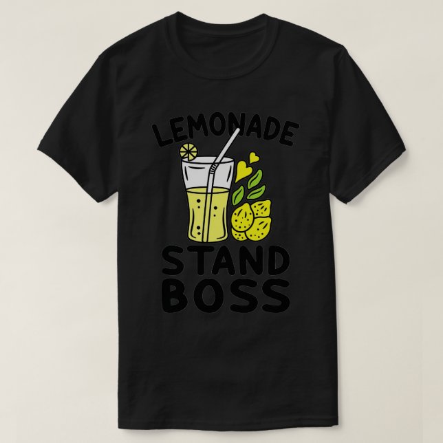Camiseta Lemonade Stand Boss Lemon Juice Engraçado Empreend (Frente do Design)