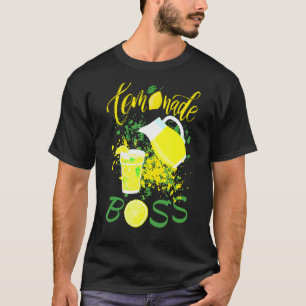 Camiseta Lemonade Stand Boss Piada Limão Suco de Esmagament