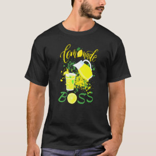 Camiseta Lemonade Stand Boss Piada Limão Suco de Esmagament