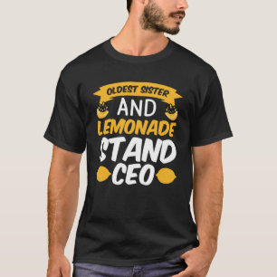 Camiseta Lemonade Stand Business Boss Venda Tripulação de S