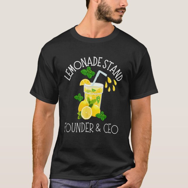 Camiseta Lemonade Stand Founder E CEO Lemon Juice Boss (Frente)