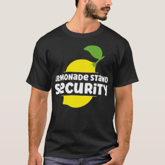 Camiseta Lemonade Stand Security Engraçado Lemonade Stand S