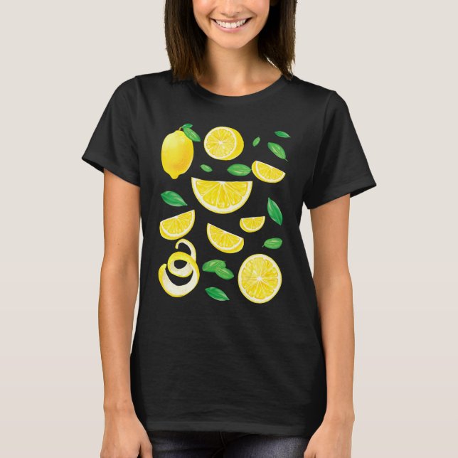 Camiseta Lemons Lemon Slices Fruit Slices Lemonade Citrus S (Frente)