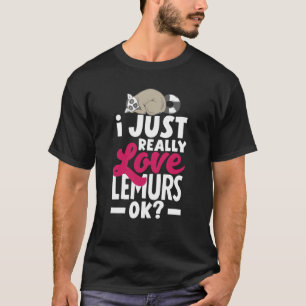 Camiseta Lemur Animal Eu Só Adoro Limures