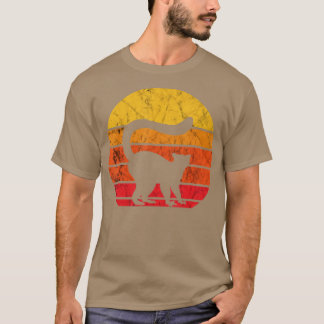 Camiseta Lemur Lover Retro Vintage Sunset Lemur Macaco