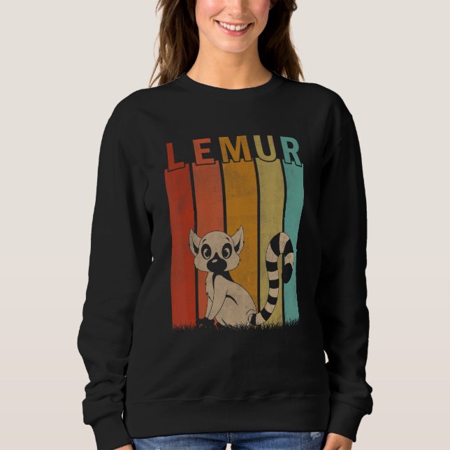 Camiseta Lemur Men Distantes Mulheres Crianças Lêmures Limu (Frente)