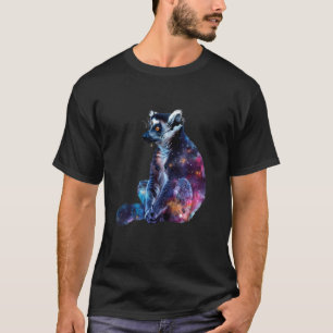 Camiseta Lemur Monkey - Arte Trabalho de arte tropical anim