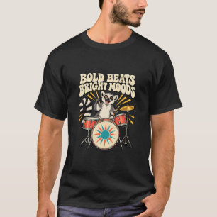 Camiseta Lêmure Baterista Ritmos Ousados Brilham o Humor