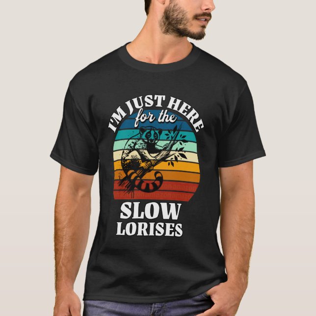 Camiseta Lêmure-de-cauda-comprida Estou Aqui Somente Pelo L (Frente)