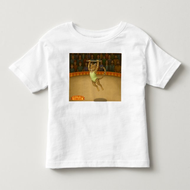 Camiseta Lena artista de trapézio leopardo (Frente)