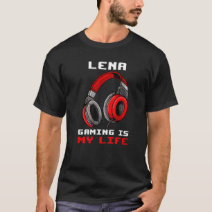 Camiseta Lena Gaming É Minha Vida Personalizada